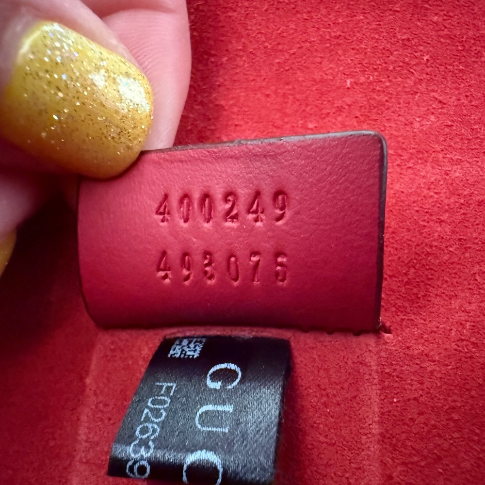 Gucci Women's Red and Gray Bag - Picture 4 of 5